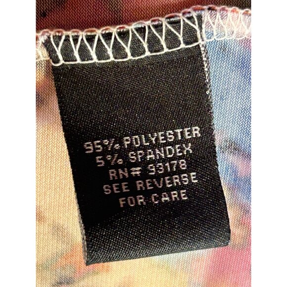 Multicolor Abstract Print V-Neck Kimono By Premise Size M - Picture 7 of 9